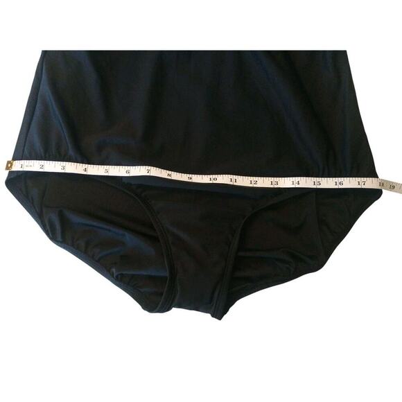 Swim Solutions Floral Print Flyaway Swim Dress size 18 Black/White NWT - Picture 12 of 12